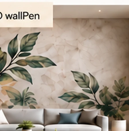 Close-up of uninterrupted ink artwork on a single continuous plaster surface