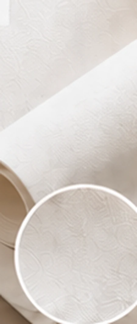 Textured wallpaper roll providing a new surface material